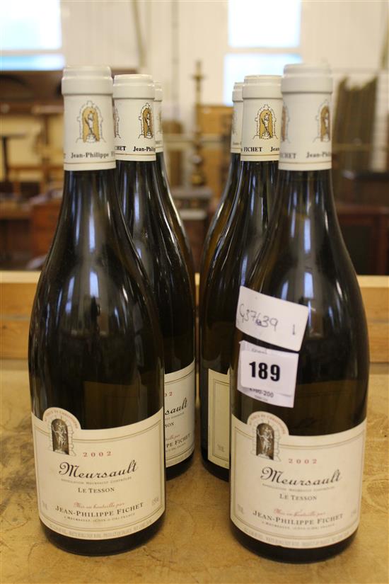 6 bottles of Meursault white wine(-)